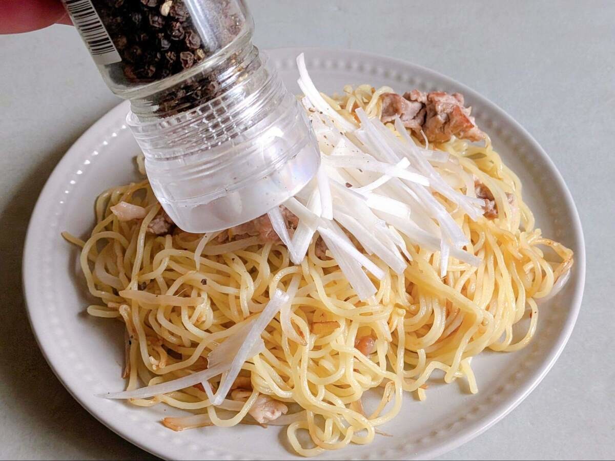 最高のねぎ塩焼きそば