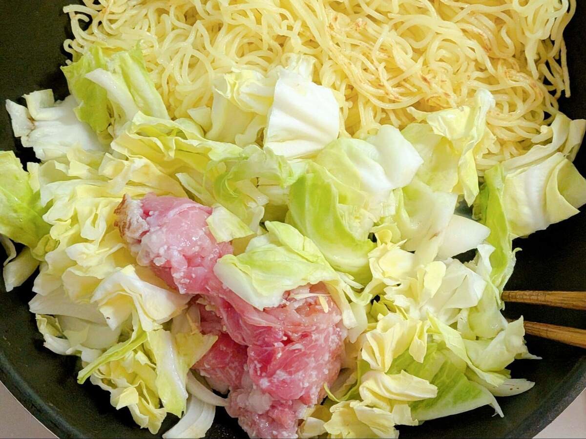 ソース＆しょうゆ焼きそば