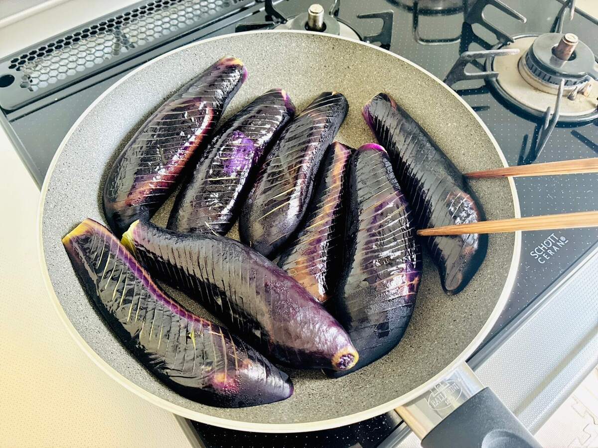 なすのさっぱり焼きびたし