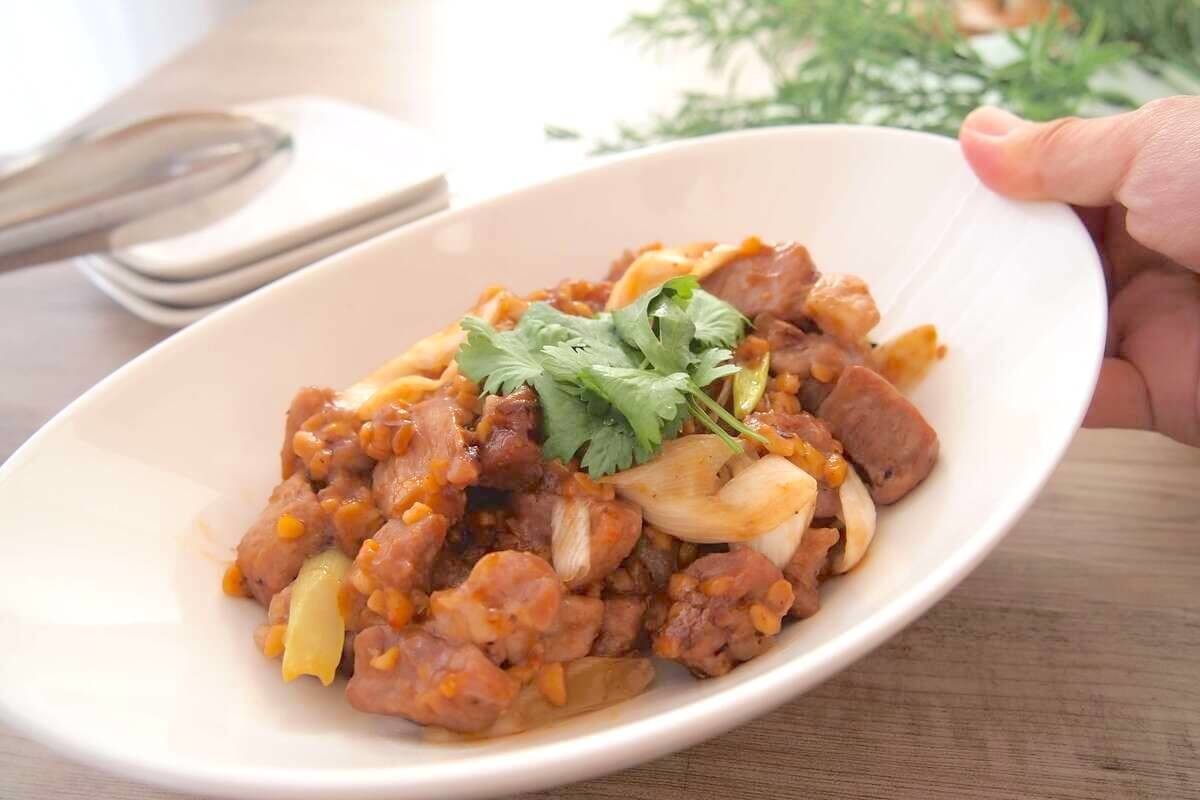 ごじテレChu!「豚肉と納豆の中華蒸し」のレシピ