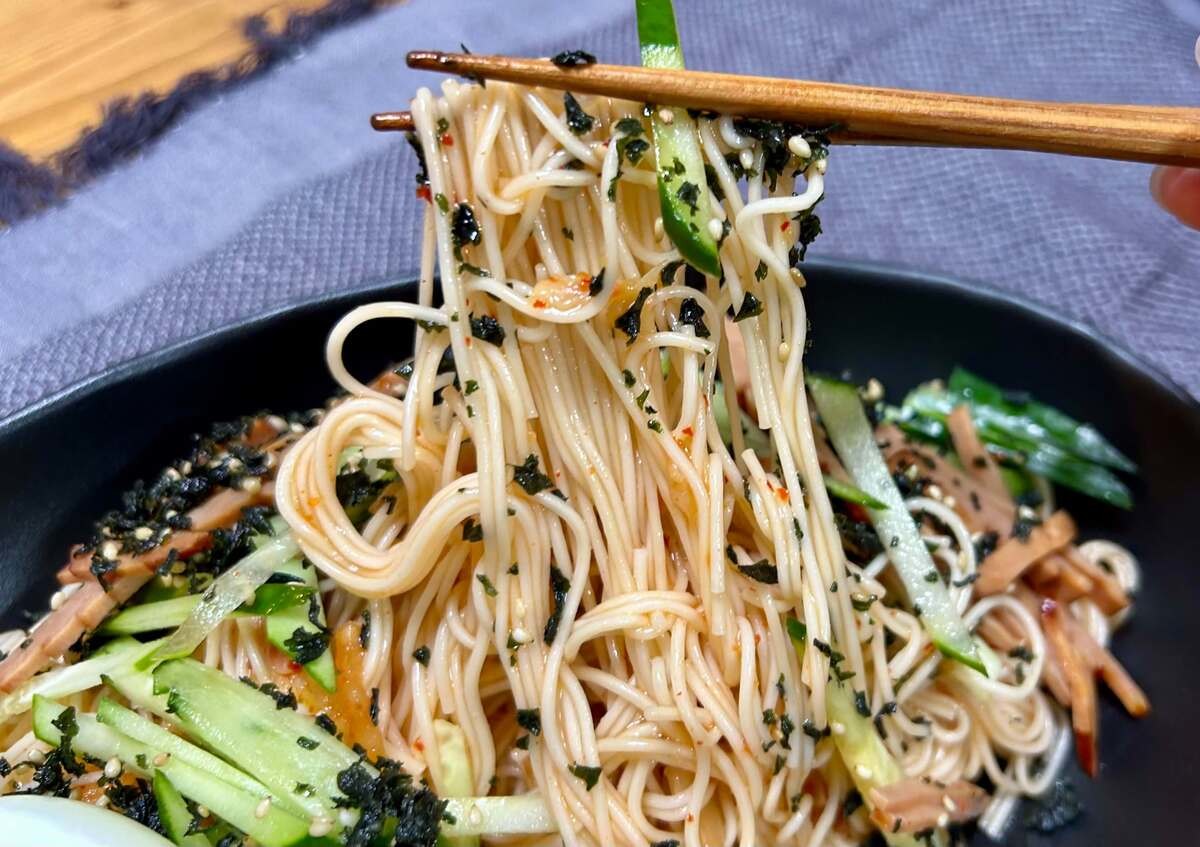 理研ビタミン公式「ザクザク食感♪ビビンそうめん」