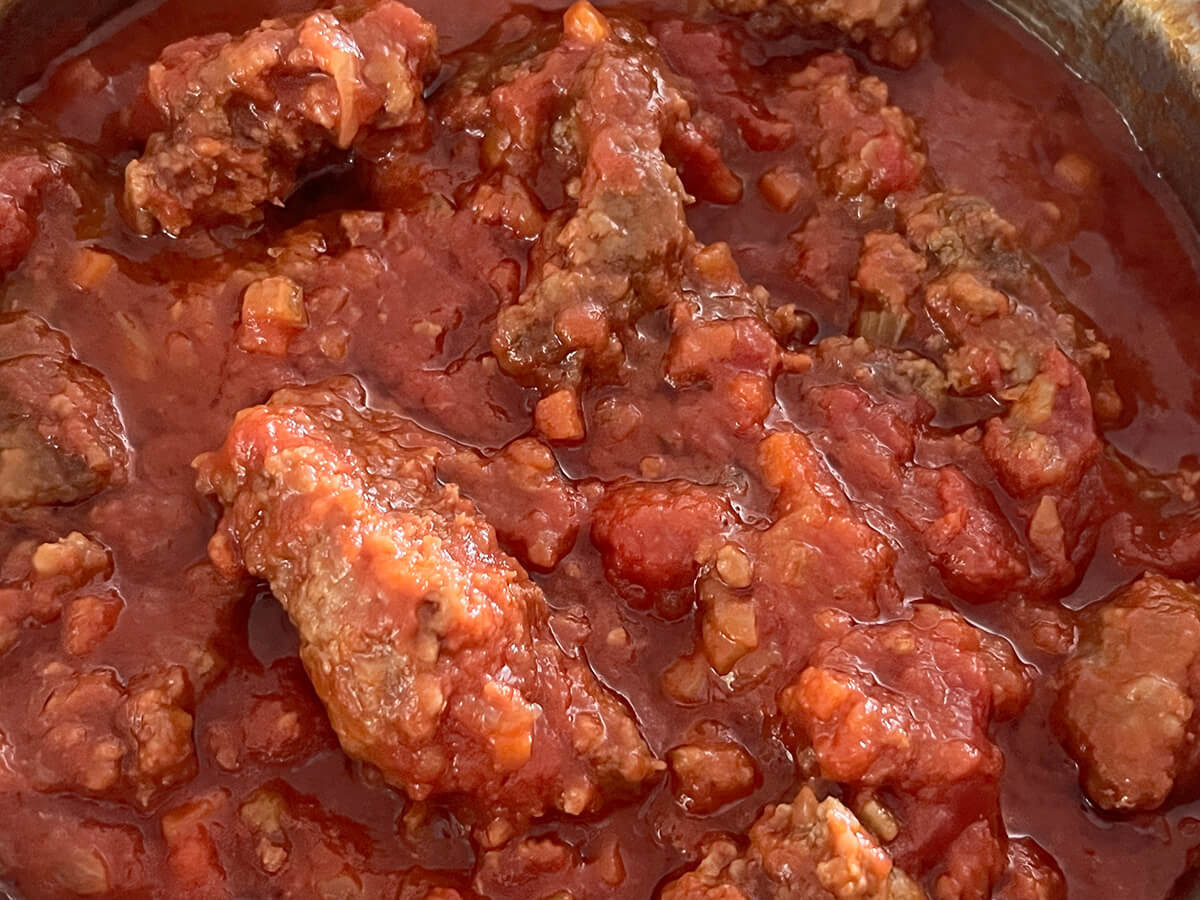 弓削啓太さん「ごちそうミートソース」のレシピ