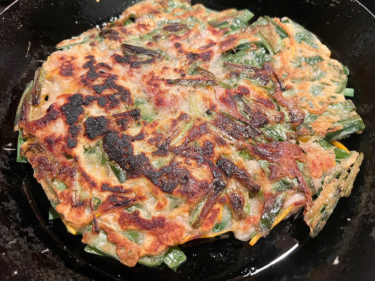 カリっと香ばしいかんたんチヂミ