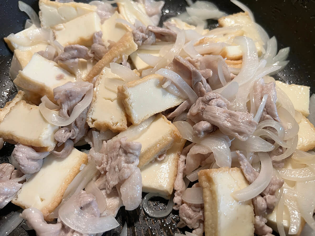 厚揚げと豚肉の旨い奴