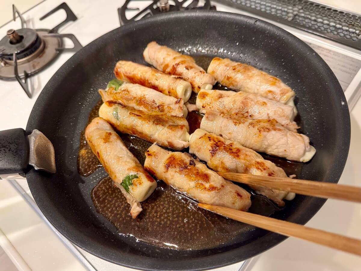 肉巻きチーちくわ