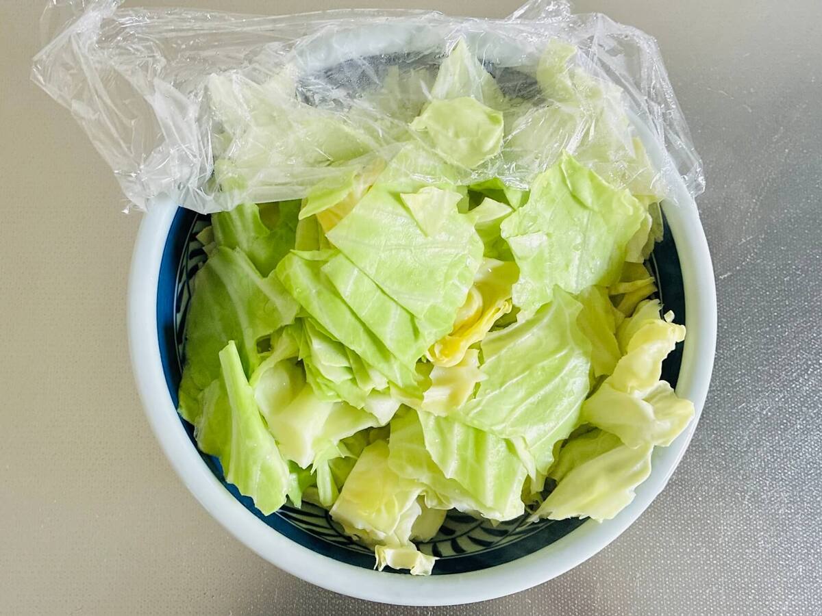 ミツカン公式「レンジで！無限キャベツ」のレシピ