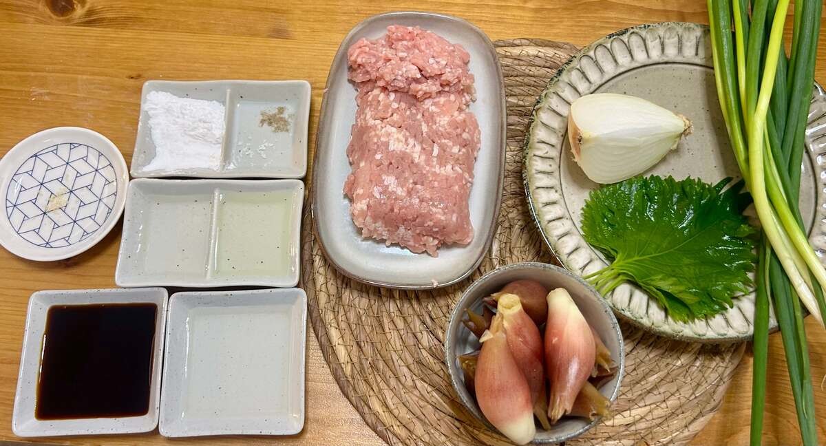 ミョウガつくね