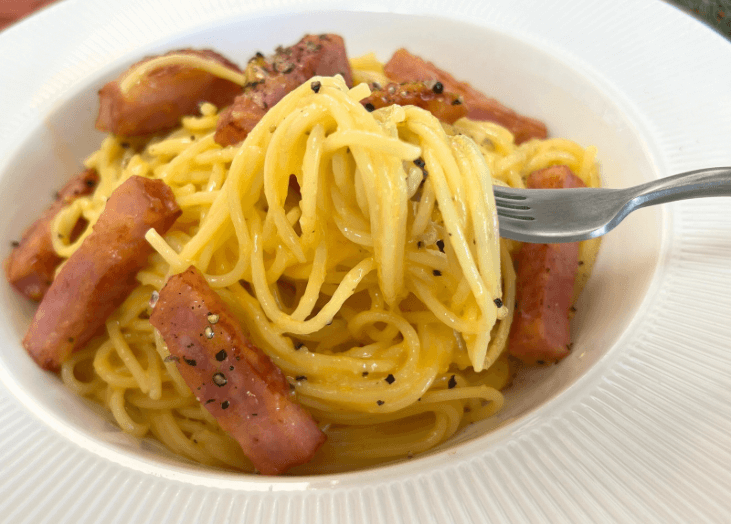 ZIP!「舘様のカルボナーラ」の再現