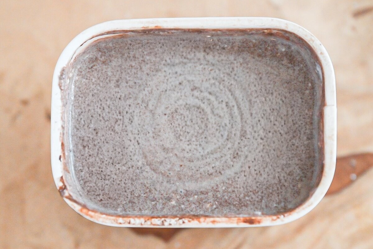 レアチョコ風ケーキ