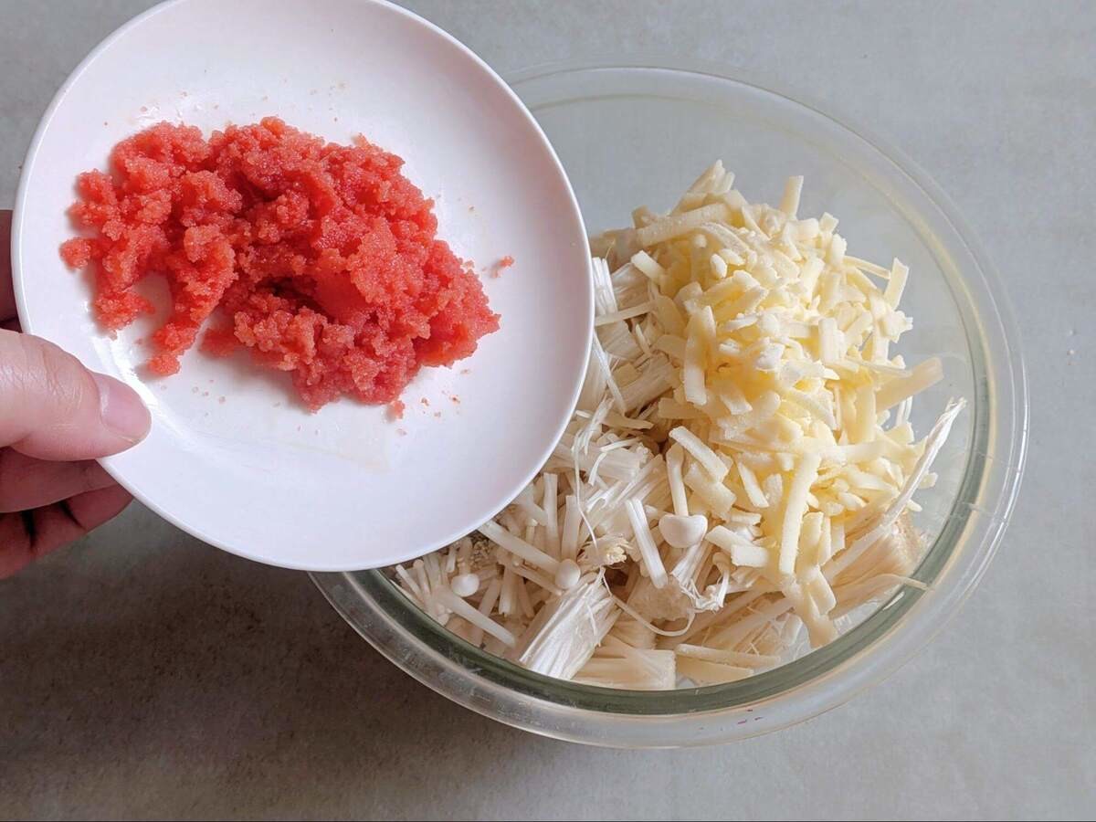 本田翼さんが作った「長芋のお好み焼き風」