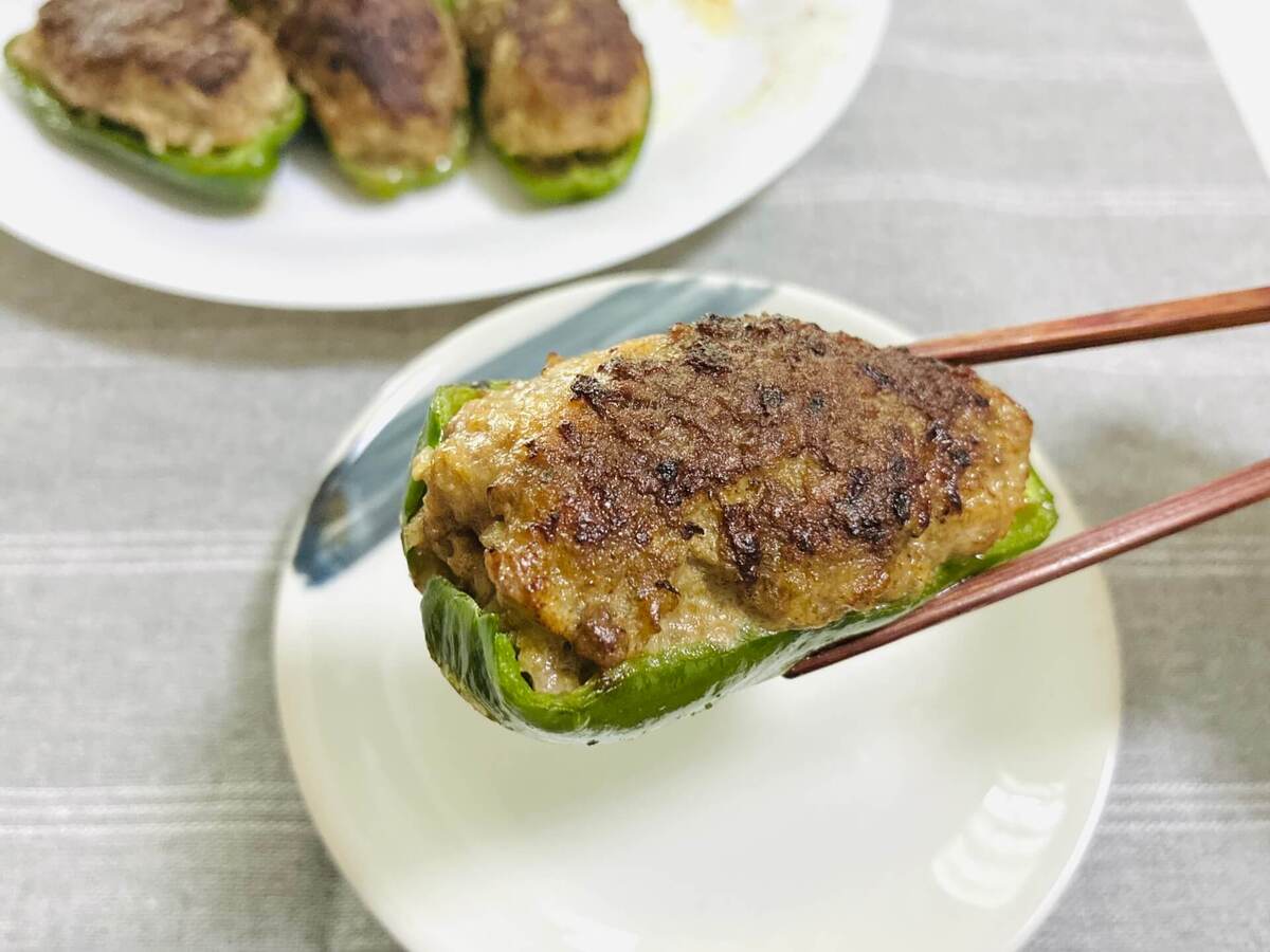 ピーマンの肉詰め