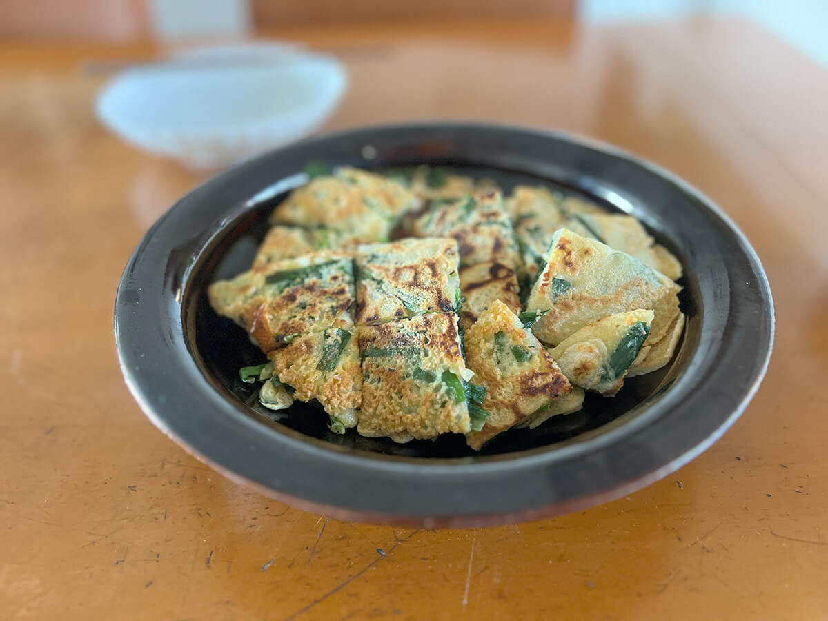 にらチヂミチーズもち明太入り