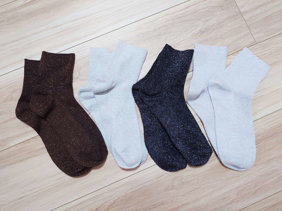 「ラメアンクルソックス」