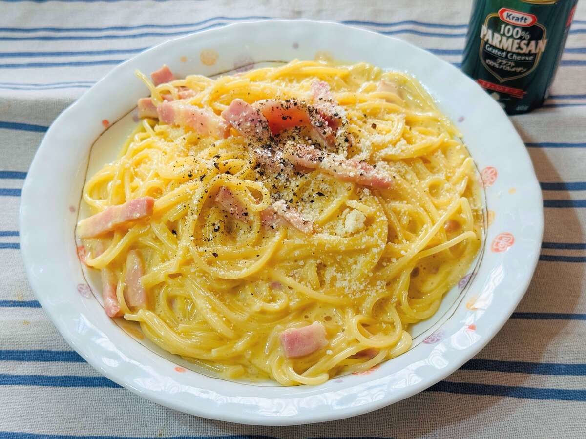 「DAIGOも台所」電子レンジのみで完成！「レンジでカルボナーラ」