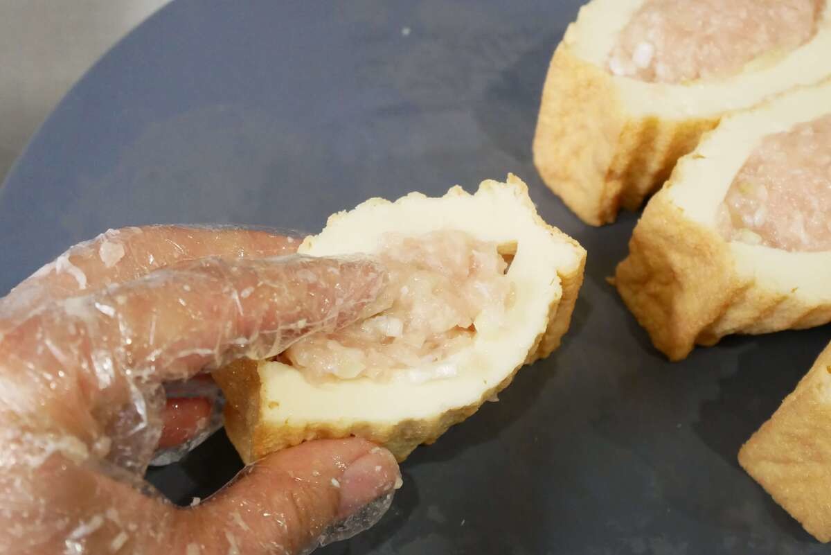 厚揚げの射込み煮