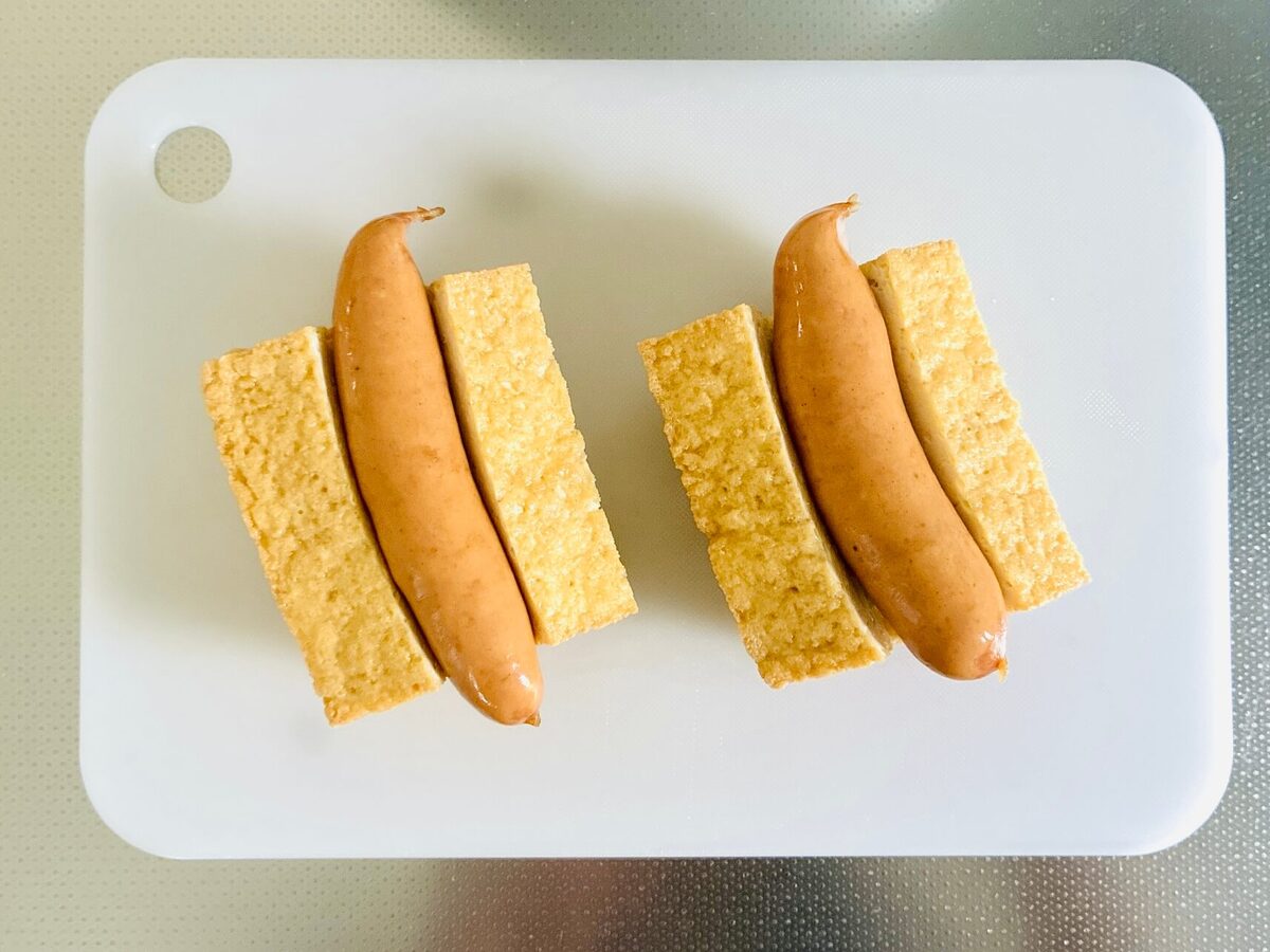 厚揚げホットドッグ