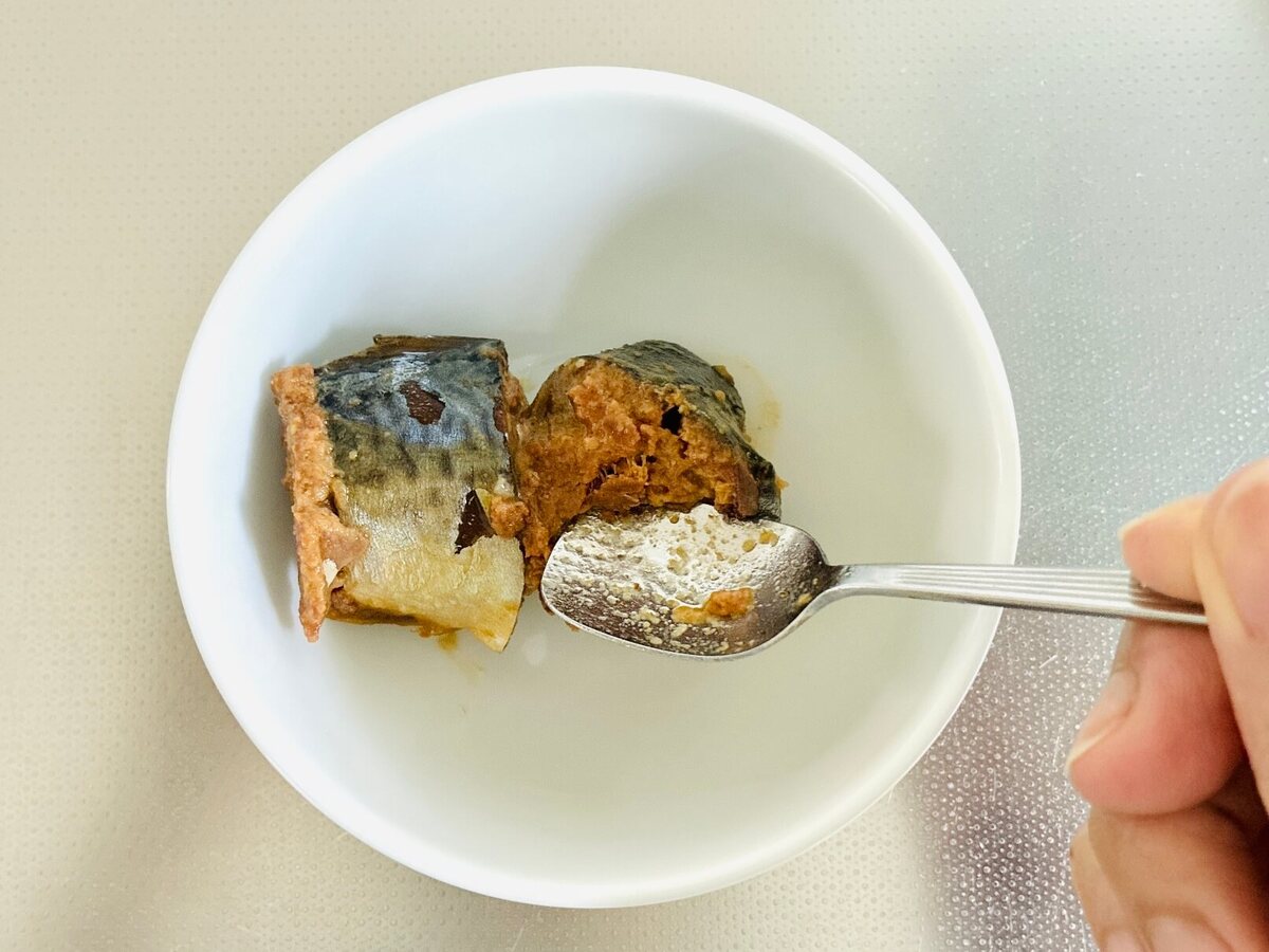 さば味噌缶のヨーグルトリエット