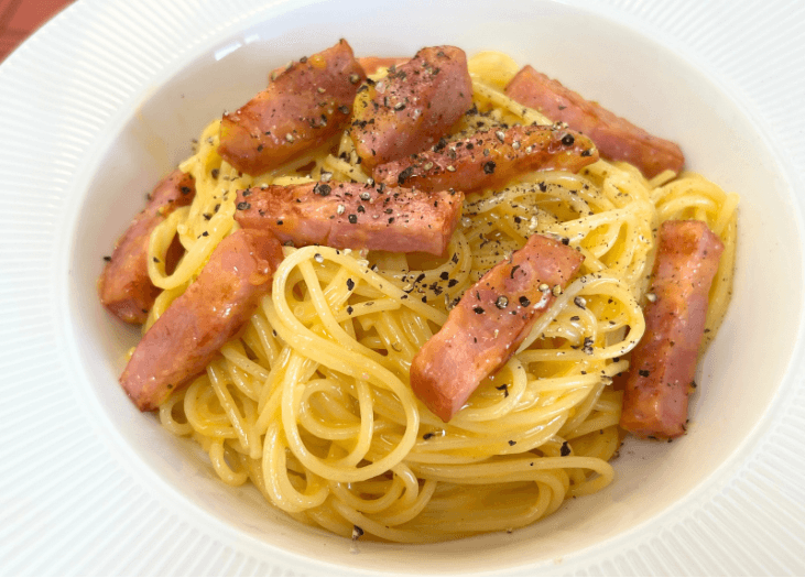 ZIP!「舘様のカルボナーラ」の再現