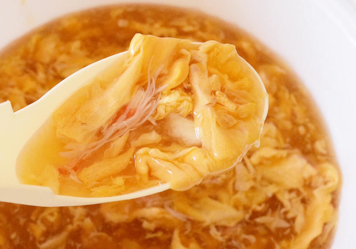 丸亀製麺「大海老天と本ずわい蟹の玉子あんかけうどん」