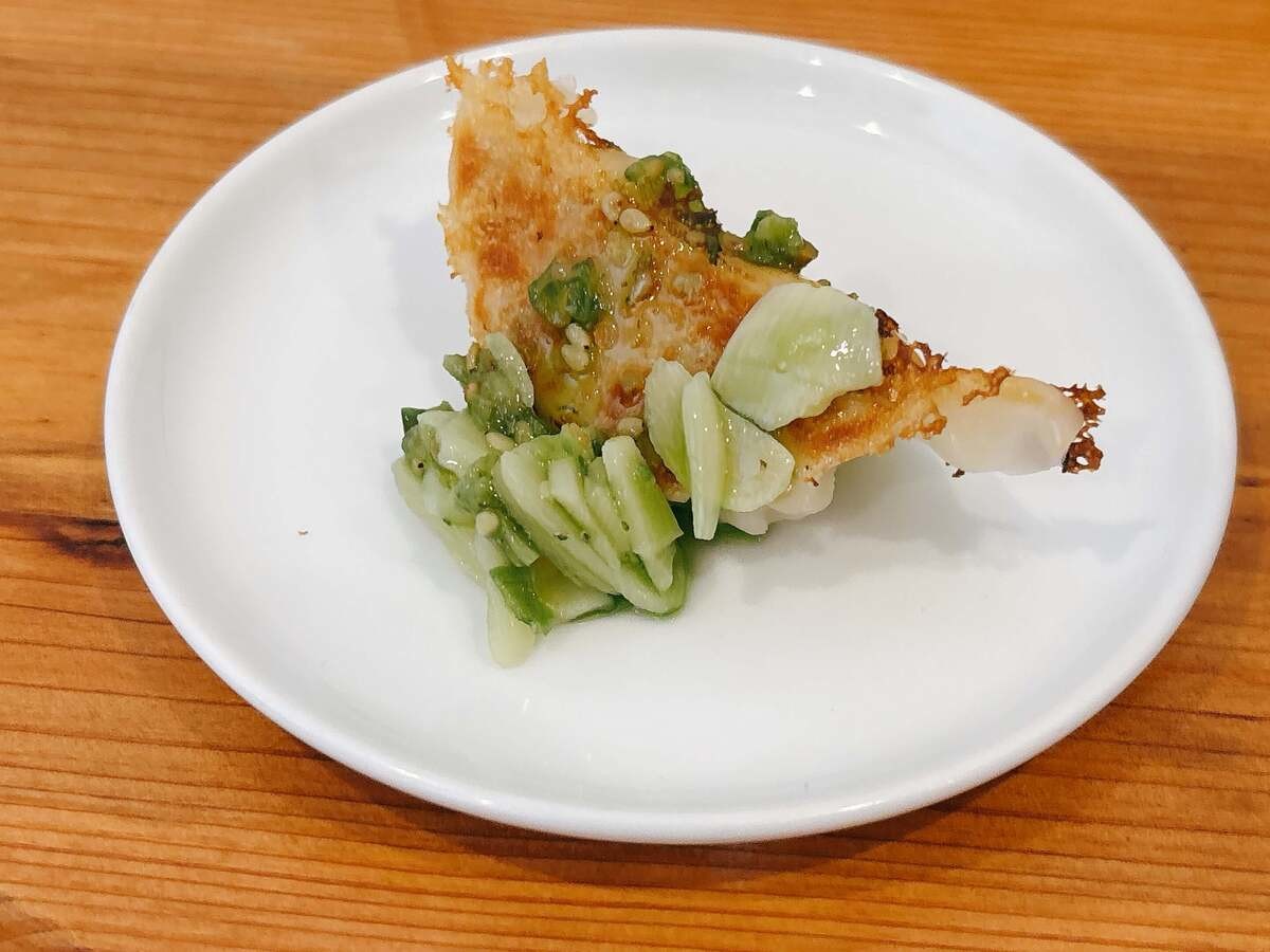 青いにんにく辣油 青唐辛子