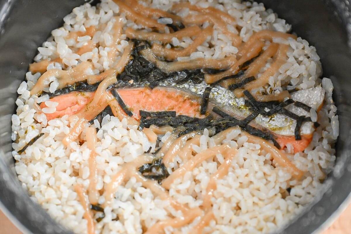 塩鮭の炊き込みごはん