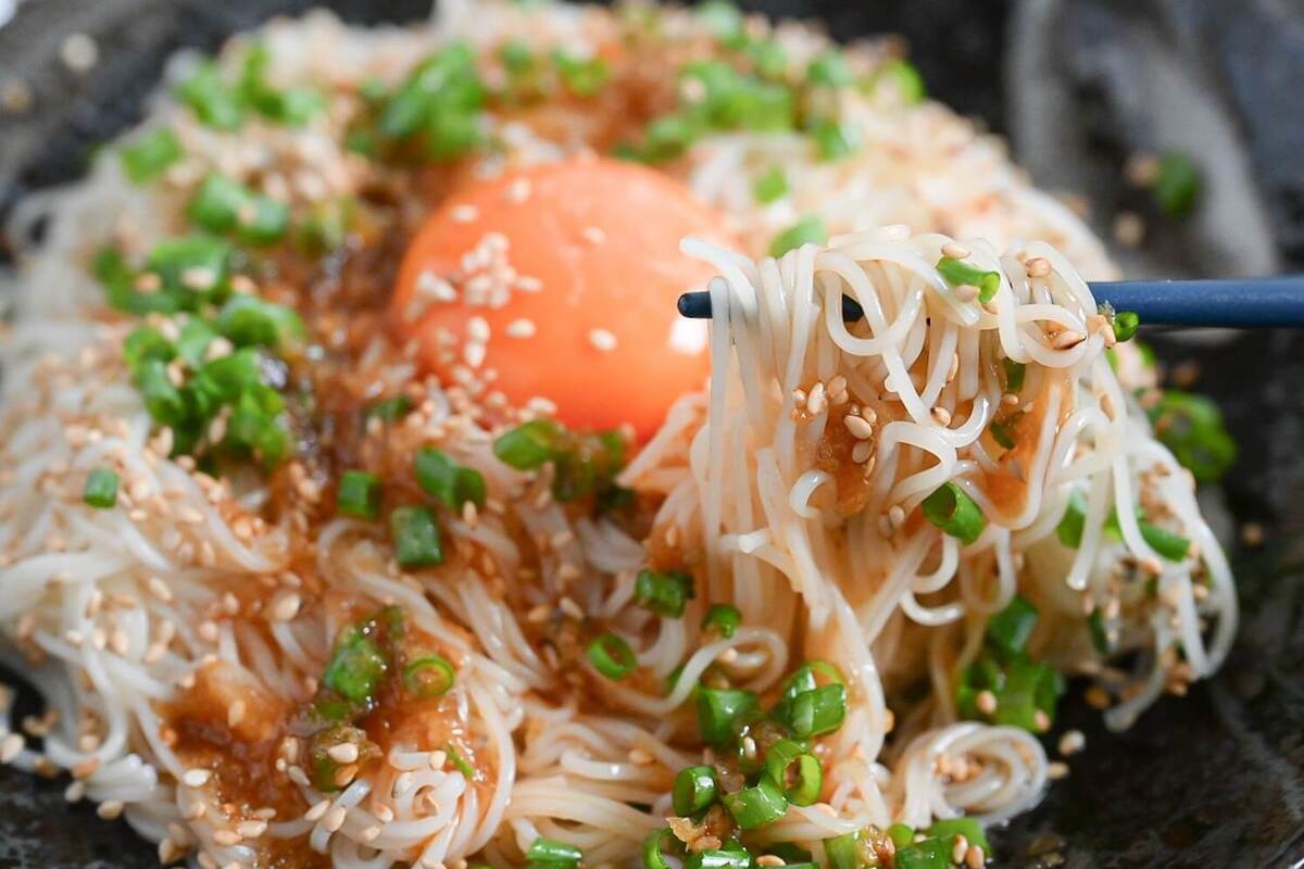 ピリ辛油そば風そうめん
