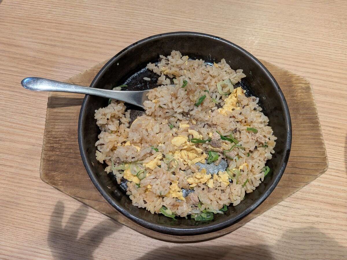 丸源ラーメン「鉄板玉子チャーハン」