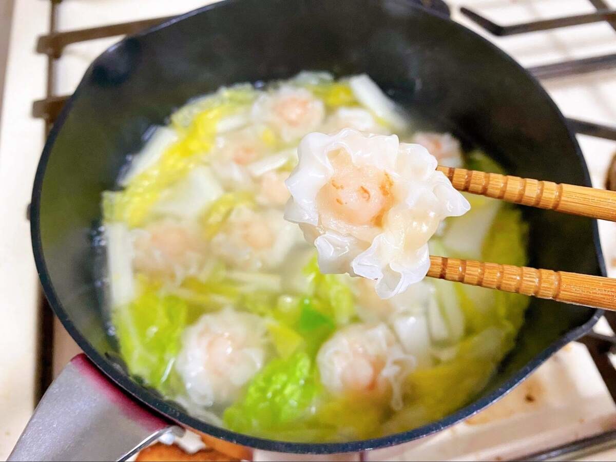 味の素冷凍食品公式「海老焼売と白菜のぽかぽか生姜スープ」