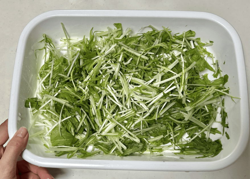 ちはるさん「水菜の和風ツナサラダ」