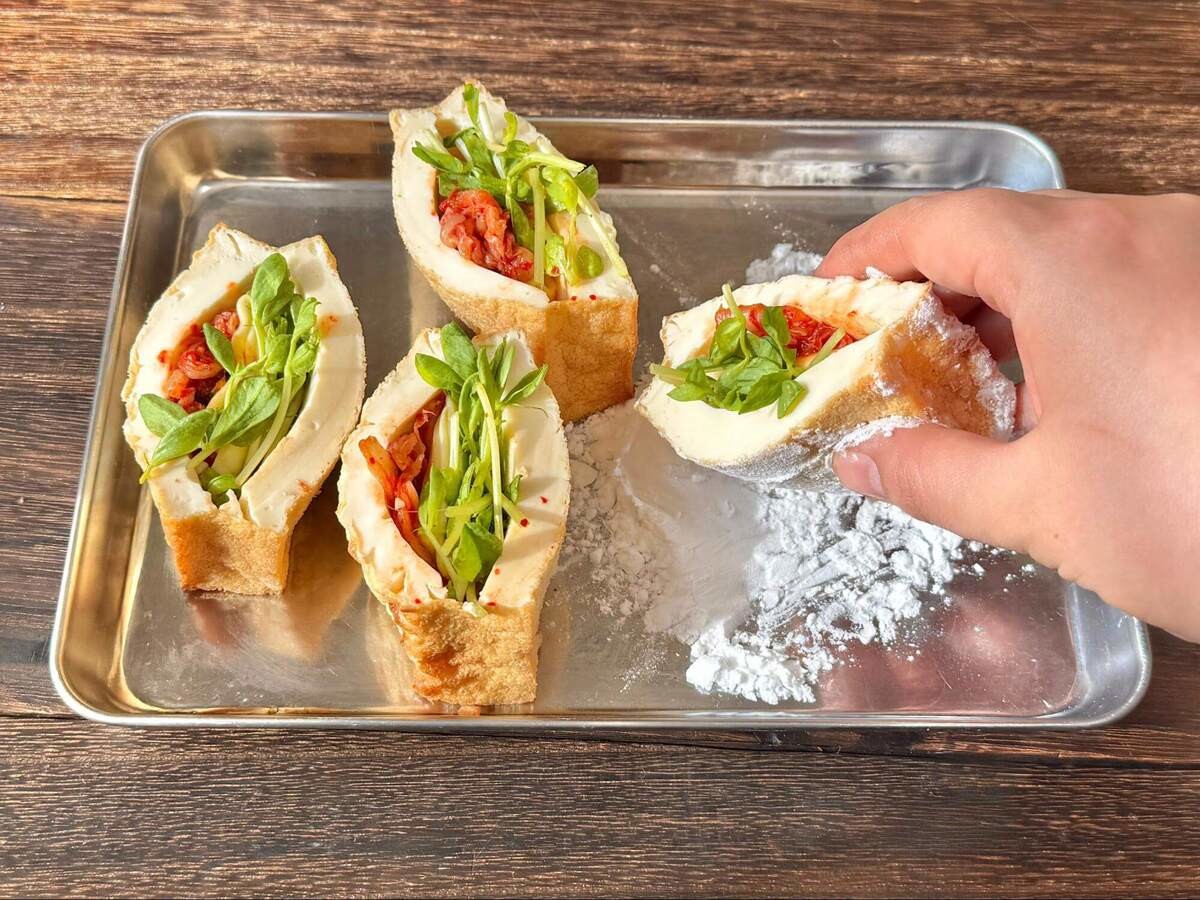 村上農園さん「厚揚げキムチーズ」