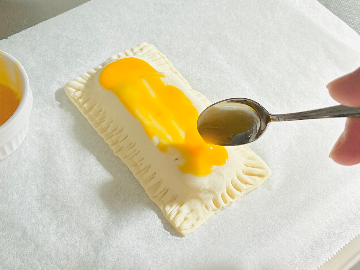 目黒蓮さん「チョコバナナ餅パイ」