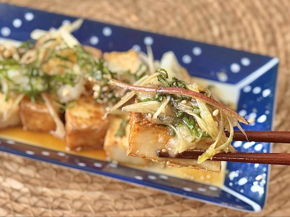 「厚揚げ焼きのみぞれがけ」