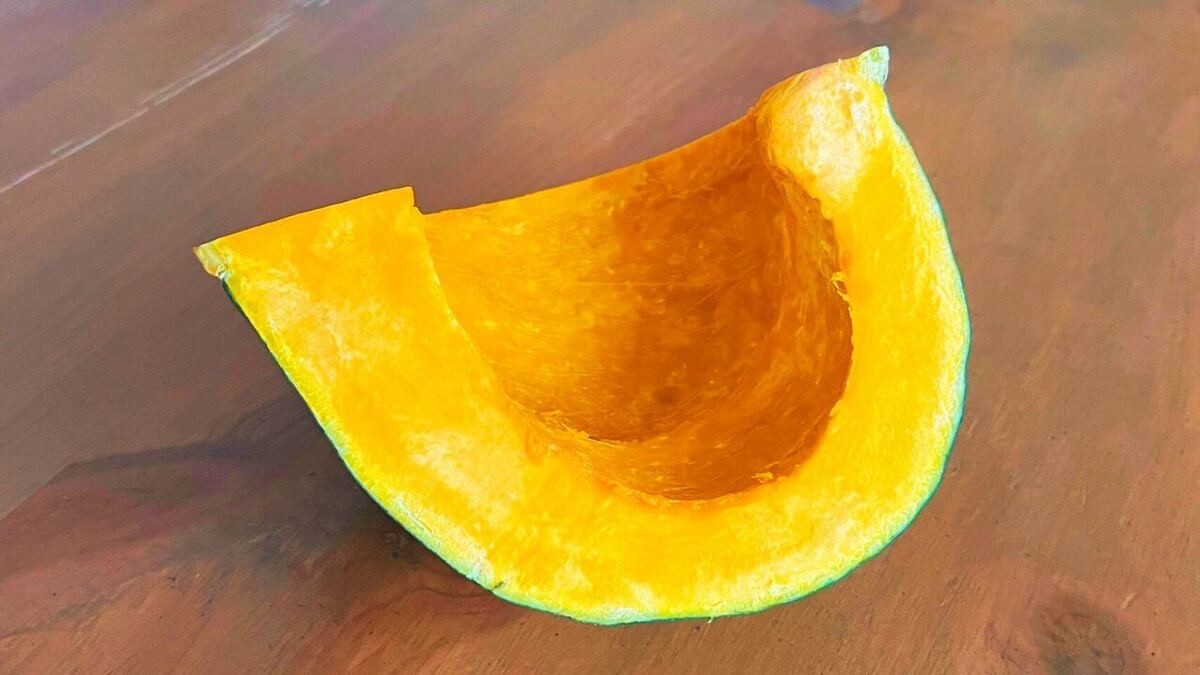 「カボチャの塩昆布マヨサラダ」のレシピ