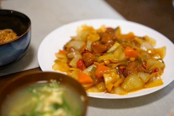 業務スーパー冷凍パプリカの酢豚