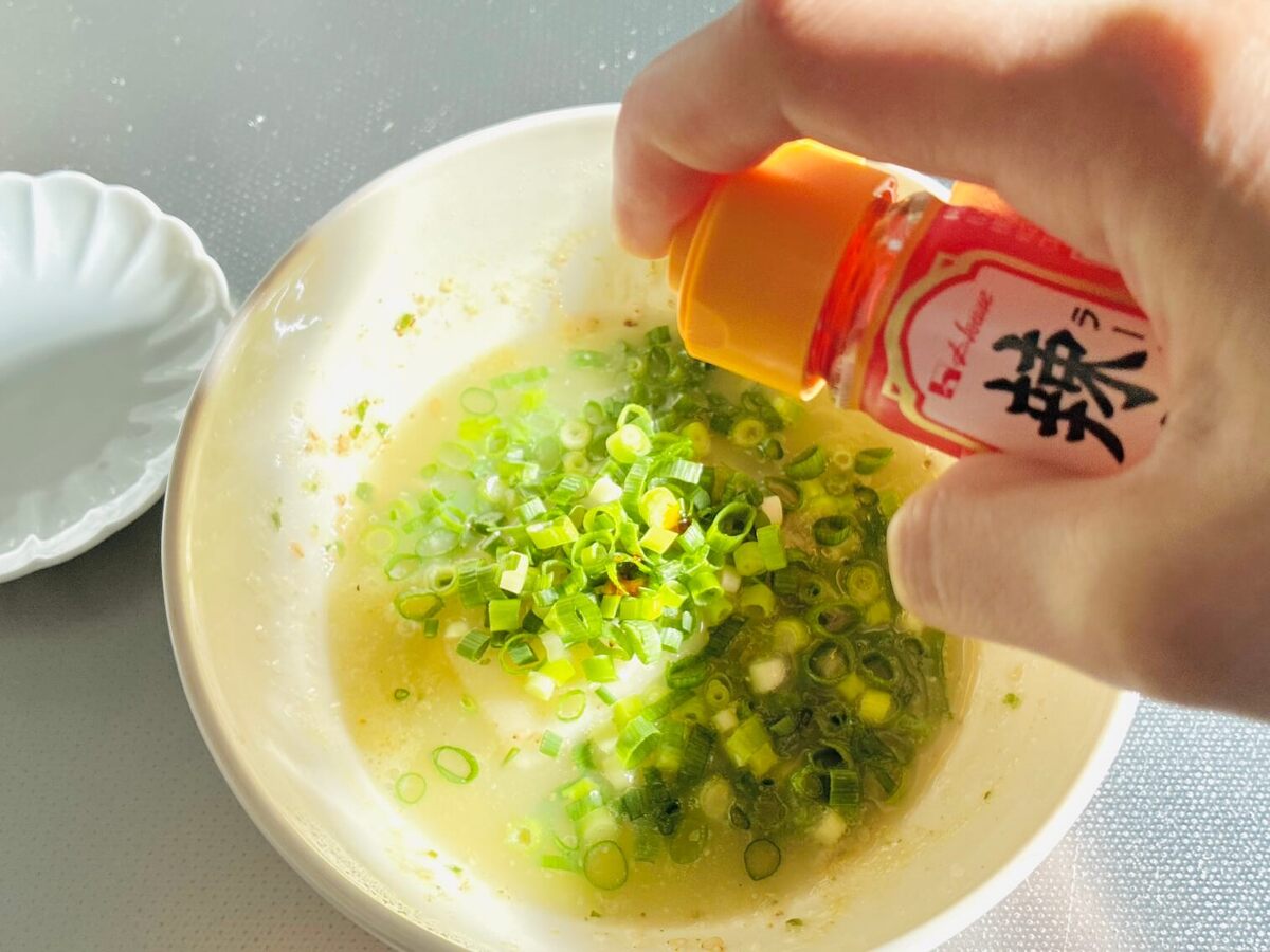 サッポロ一番でお変わり ねぎだくスープ餅