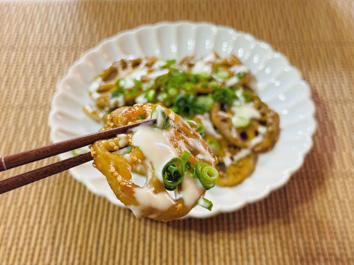 山本ゆりさん考案『やみつき甘辛マヨ蓮根』