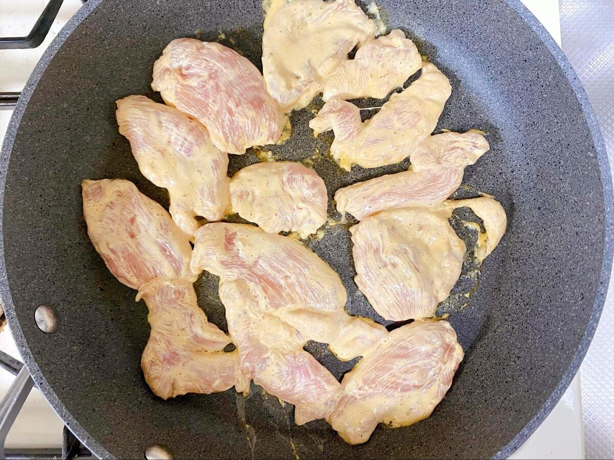 エバラ食品「黄金鶏むねマヨチキン」のレシピ