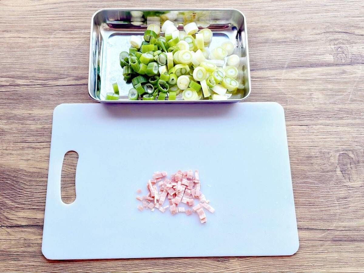 長谷川あかりさん「長ねぎとベーコンの炊き込みごはん」