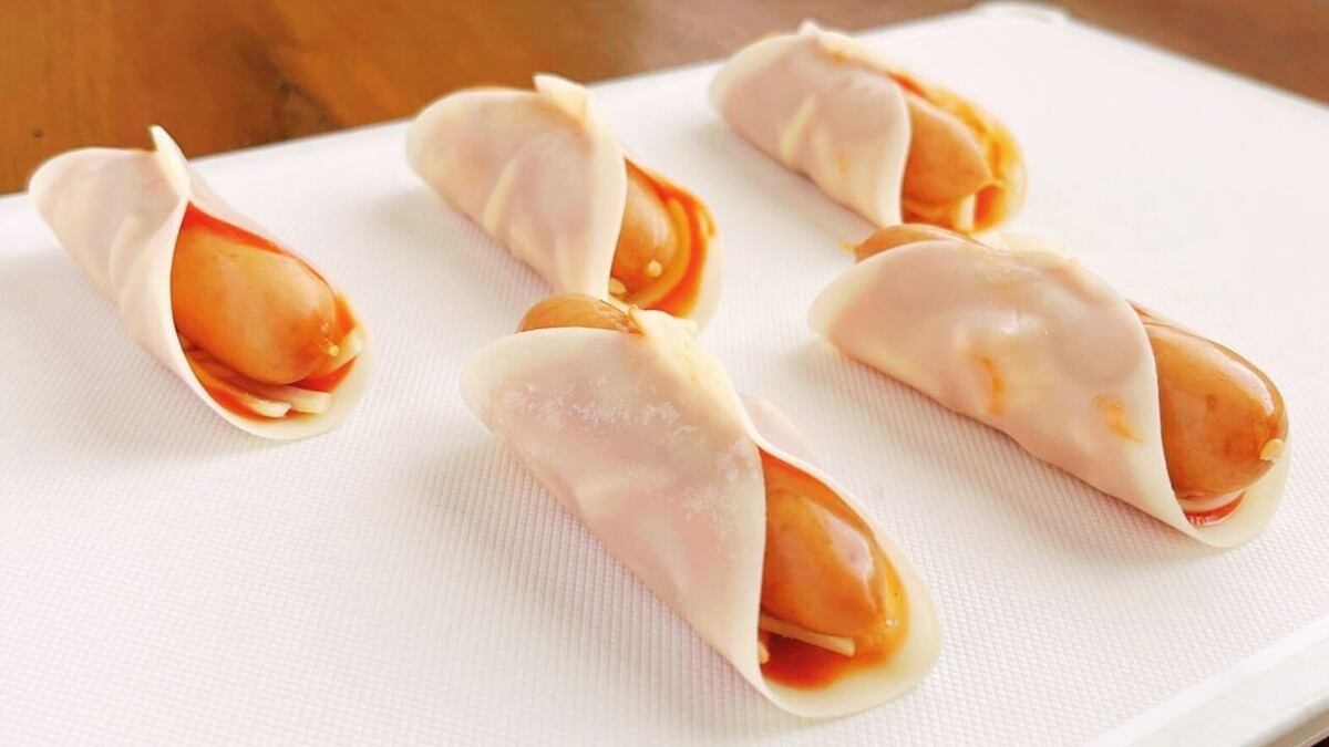 「チーズホットドッグ風」