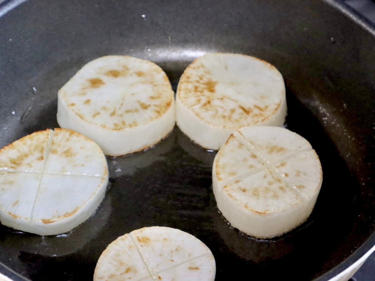 ミツカン公式「バタぽんで楽しむ！大根ステーキ」