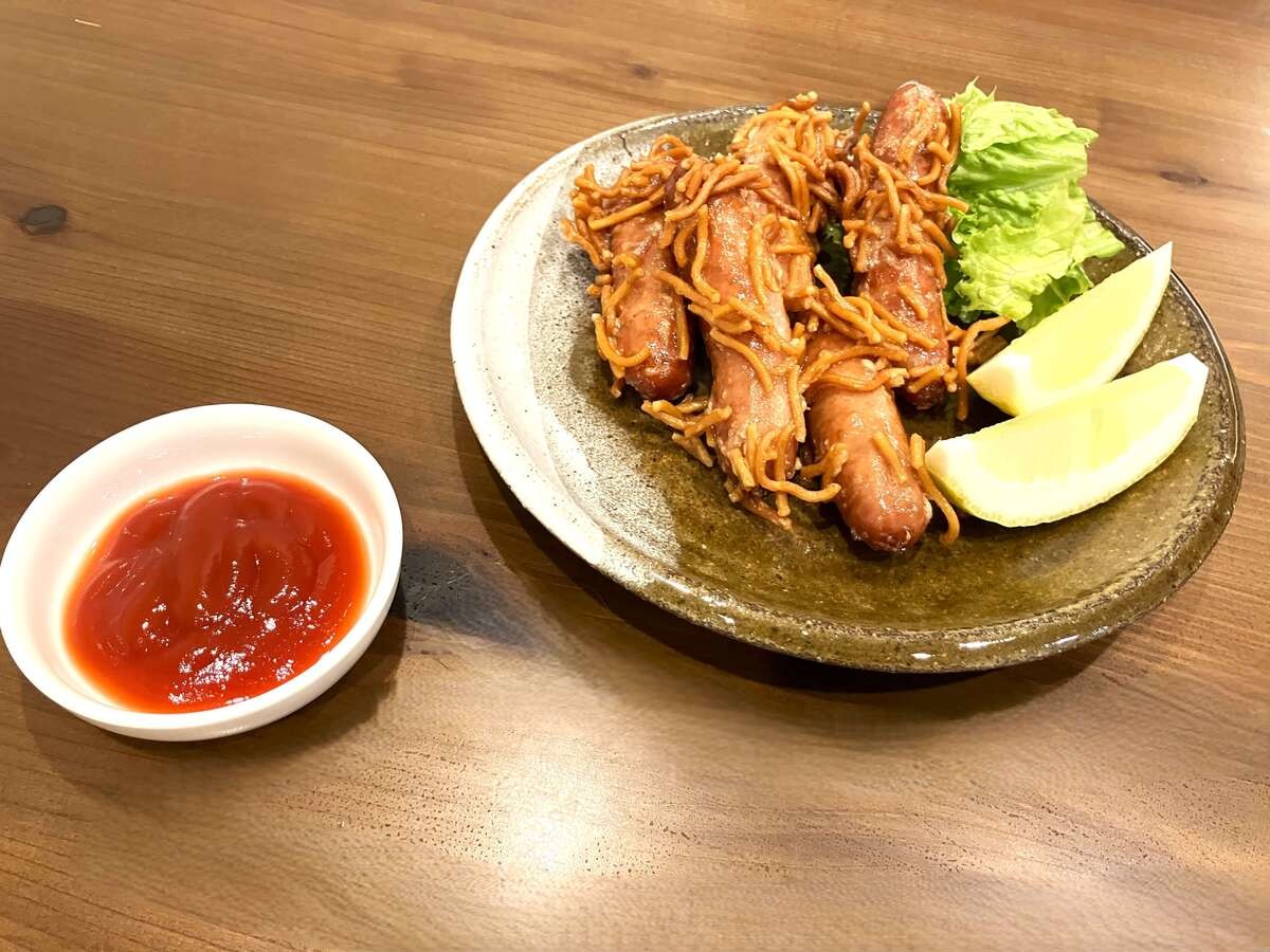 丸大食品「ウインナーのベビースターラーメン衣揚げ」