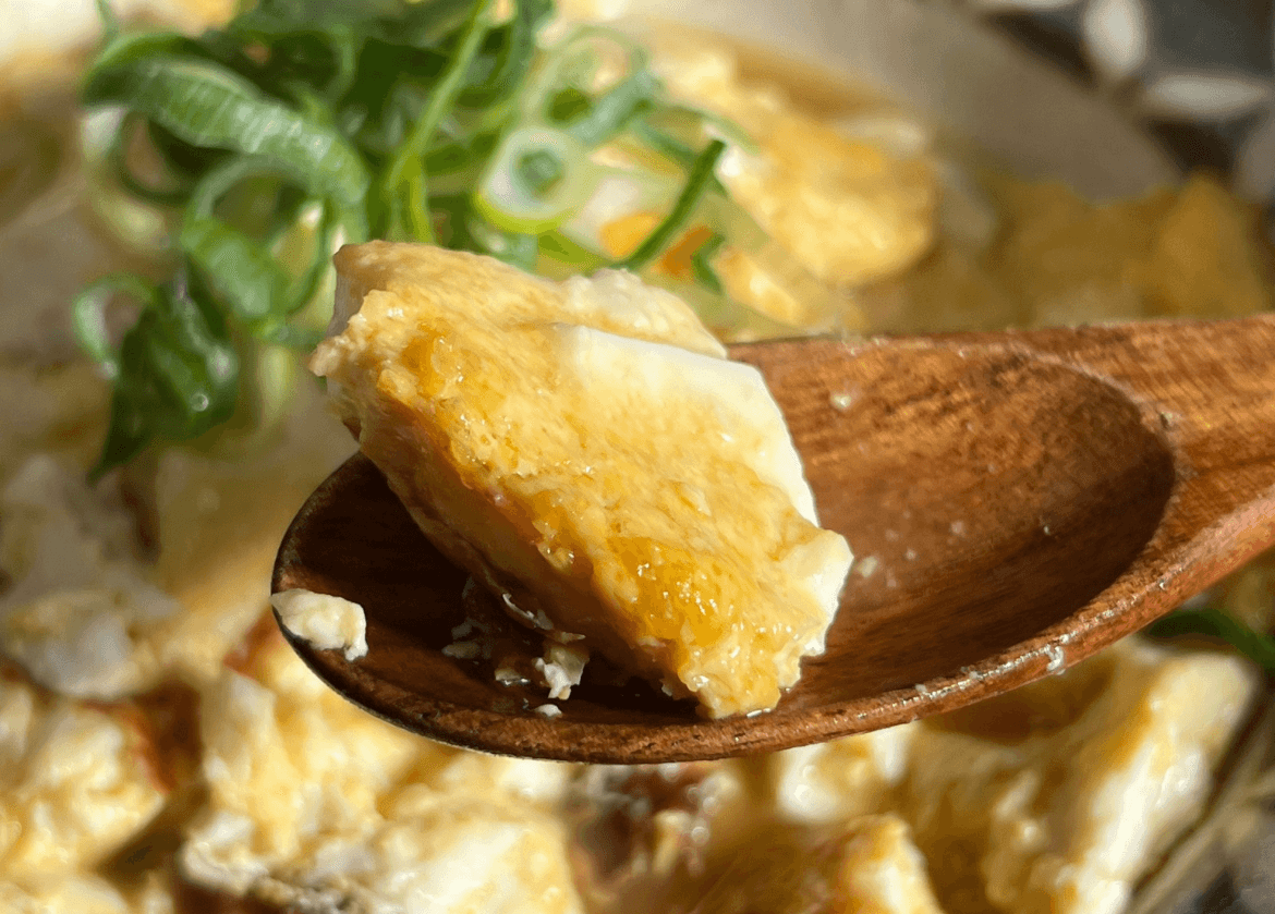 「卵と豆腐のふわふわ中華風」