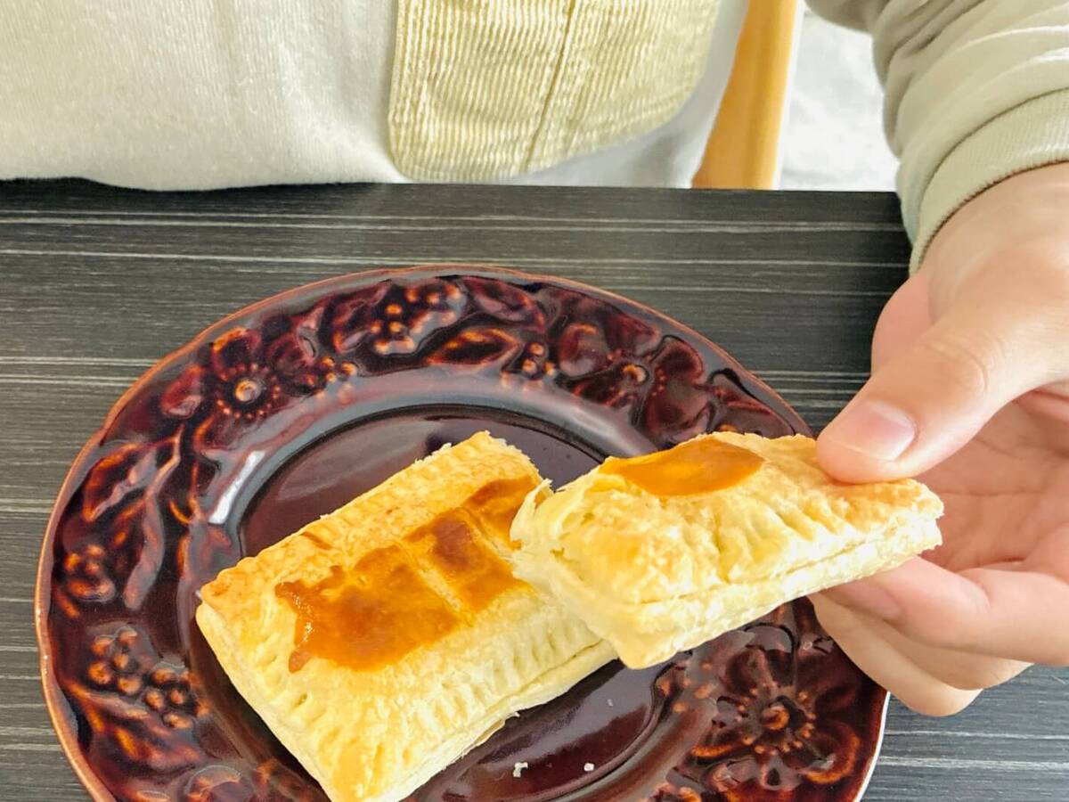 目黒蓮さん「チョコバナナ餅パイ」