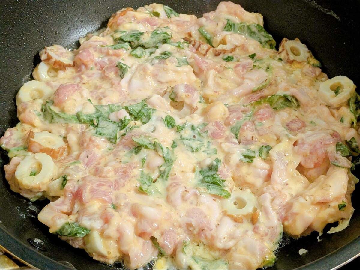 豚肉とちくわのシソ焼き