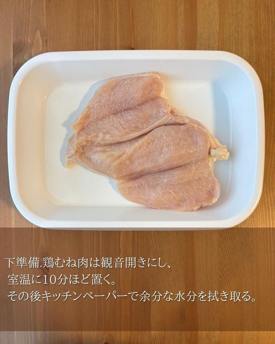 鶏むねチキンステーキ☆きのこバター醤油