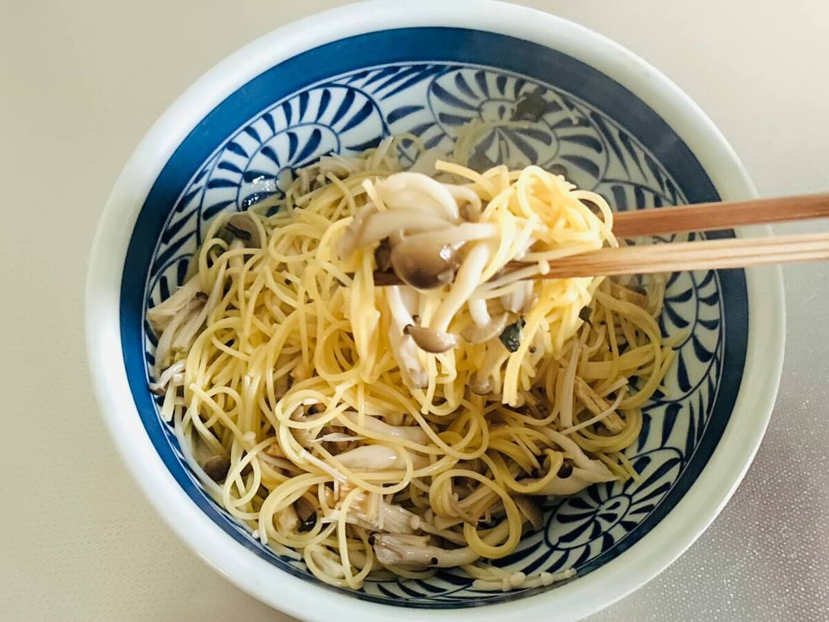 ヒロミさん「きのこパスタ」のレシピ