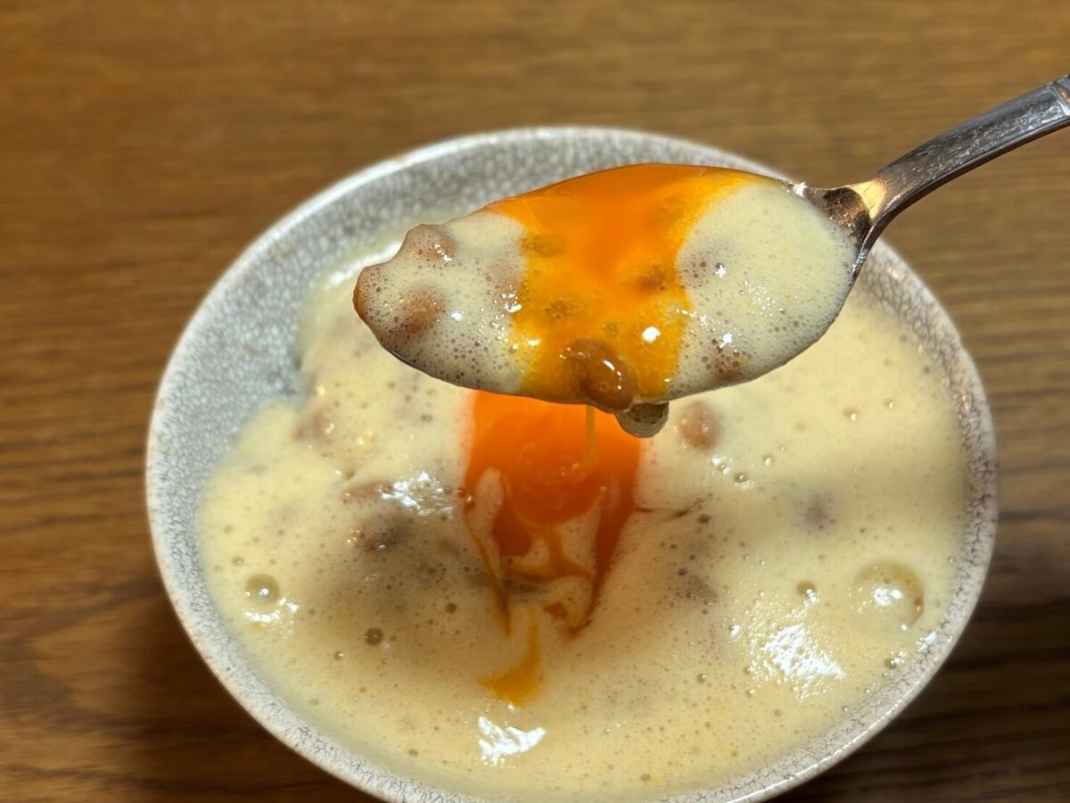 ZIP!「納豆お月見TKG」