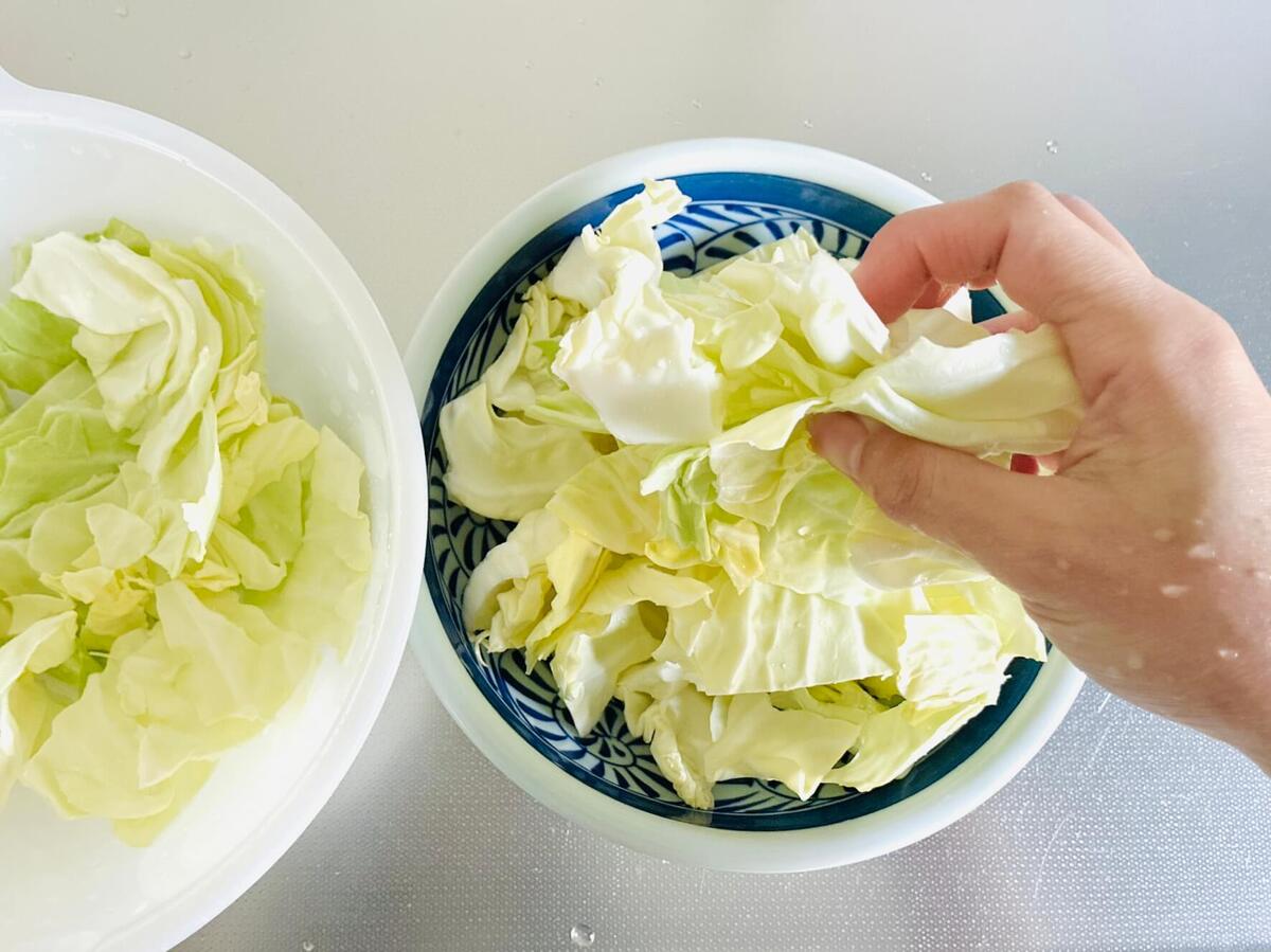 ミツカン公式「レンジで！無限キャベツ」のレシピ