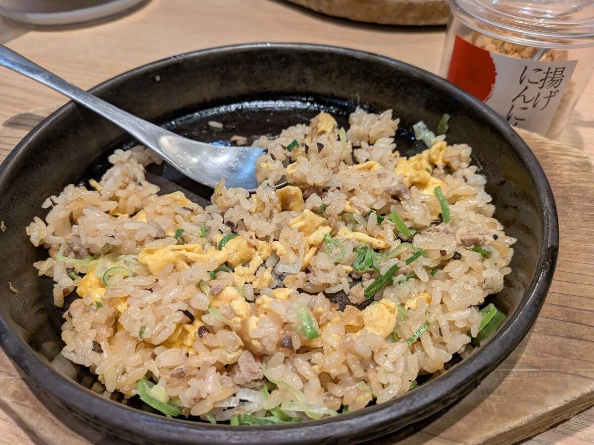 丸源ラーメン「鉄板玉子チャーハン」