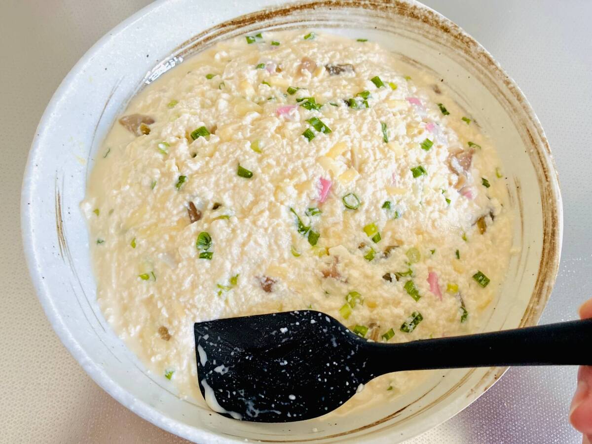 卵1個でふわふわ かさまし“かま玉”